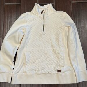 L.L. Bean Cream Quilted Men's Sweater